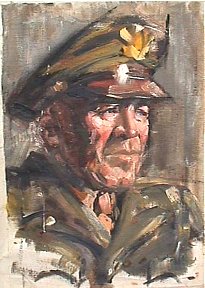 ERB portrait in uniform by son JCB