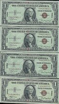 Hawaiian one dollar bills