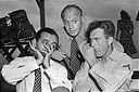 Larry Adler, Jack Benny and soldier: Hawaii Troop Show