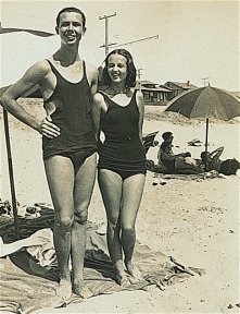At the beach - 1930