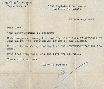 27 February 1945 from ERB