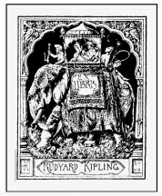 Kipling bookplate by his father Lockwood